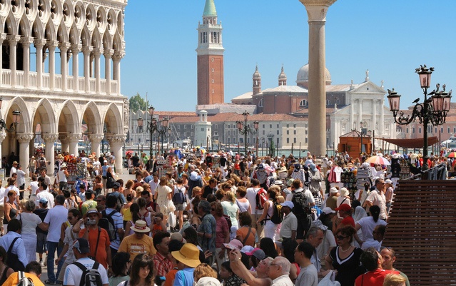 Venice Italy San Marco Crowd